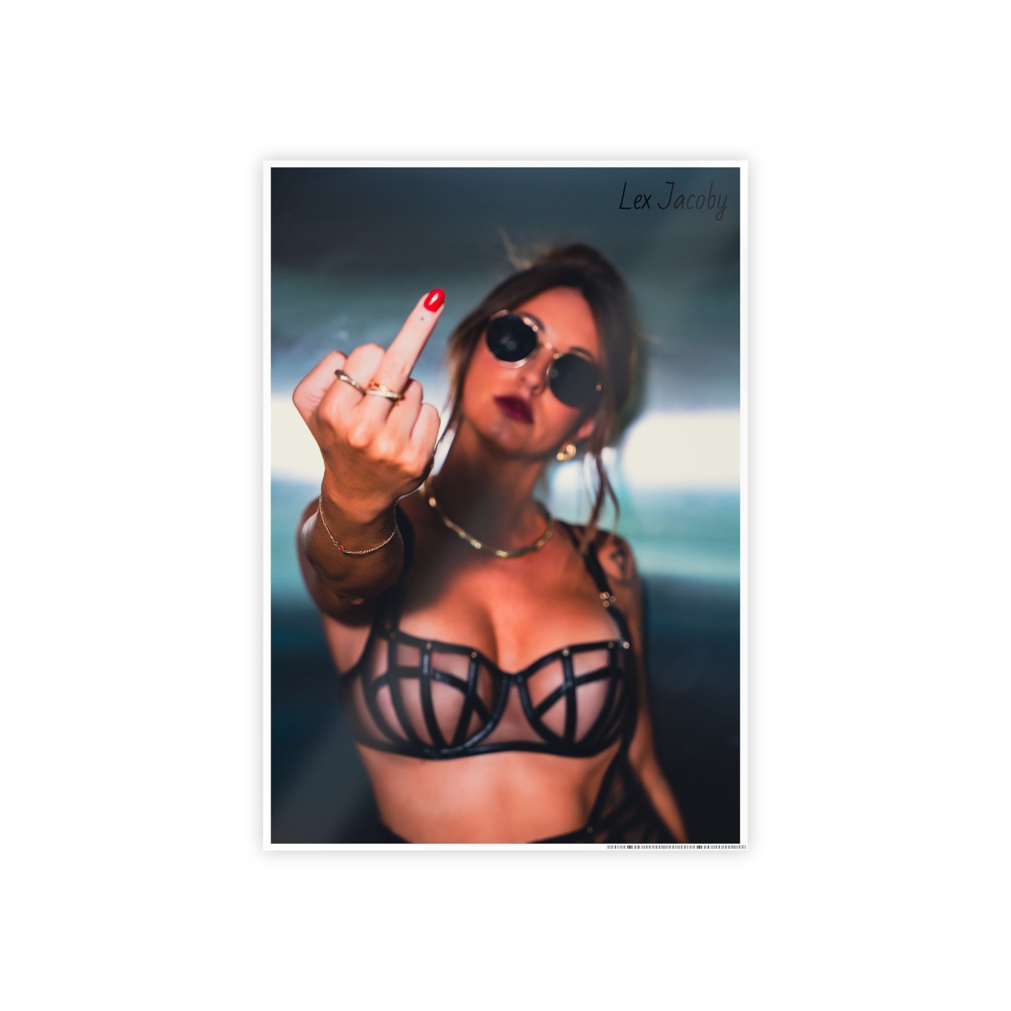 Sassy Middle Finger Pin-Up Poster